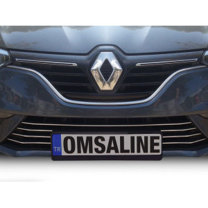 OMSA Renault Megane 4 HB Krom Ön Tampon Alt Çıta 7 Parça 2016-2020 Arası