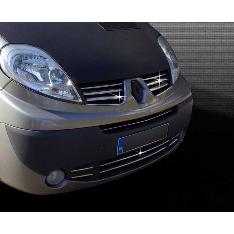 OMSA Renault Trafic 2 Krom Ön Tampon Çıtası 6 Parça 2010-2014 Arası