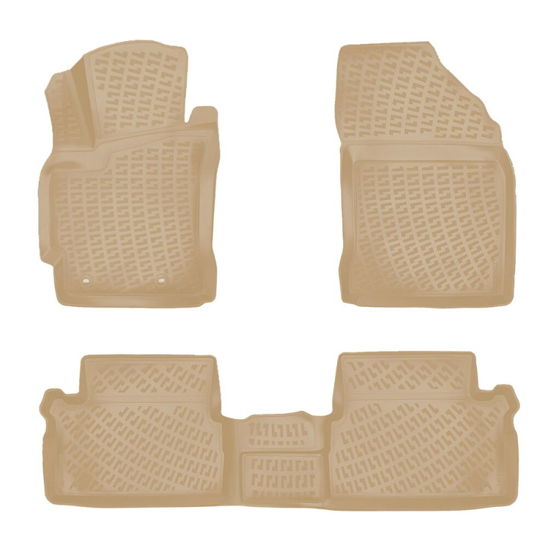 Rizline Toyota Auris 2013 Sonrası Havuzlu Paspas Bej