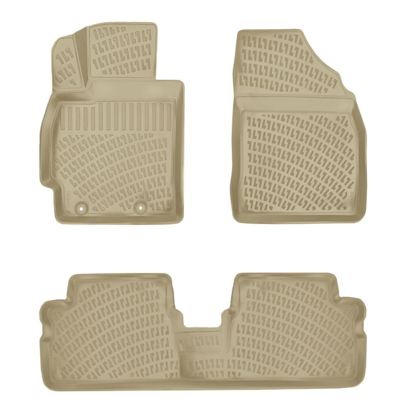 Rizline Toyota Auris 2006-2012 Havuzlu Paspas Bej