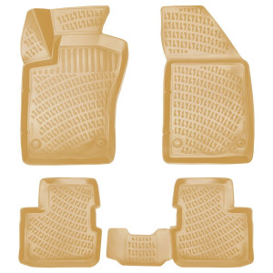 Rizline Fiat Egea 2015 Sonrası Havuzlu Paspas | Bej Sedan