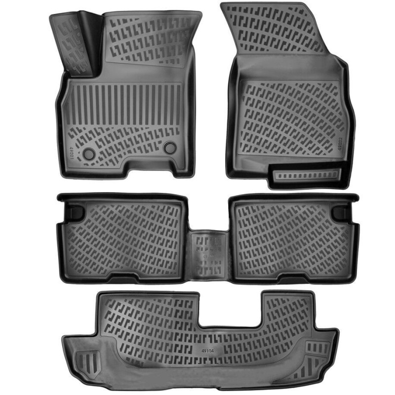 Rizline Chery Tiggo 8 Pro 2020 Sonrası 7 Koltuklu Havuzlu Paspas | Luxury