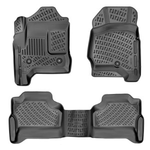 Rizline Chevrolet Silverado 2014-2018 HD Crew Cab/Halı Zemin 2014-2018 Havuzlu Paspas