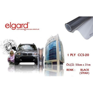 Elgard CCS-20 50cm x 31m Orta Koyu Siyah Çizilmez Cam Filmi