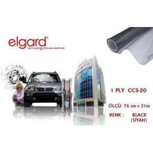 Elgard CCS-20 76cm x 31m Orta Koyu Siyah Çizilmez Cam Filmi