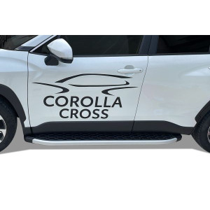 OMSA Toyota Corolla Cross Blackline Yan Basamak Alüminyum 2022 ve Sonrası