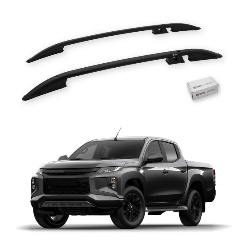 Turtle Mitsubishi Triton (Mk5) 2015-2025 Tavan Çıtası Crown Siyah