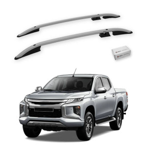 Turtle Mitsubishi L200 (Mk5) 2015-2025 Tavan Çıtası Crown Gri
