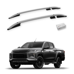 Turtle Mitsubishi Triton (Mk5) 2015-2025 Tavan Çıtası Crown Gri