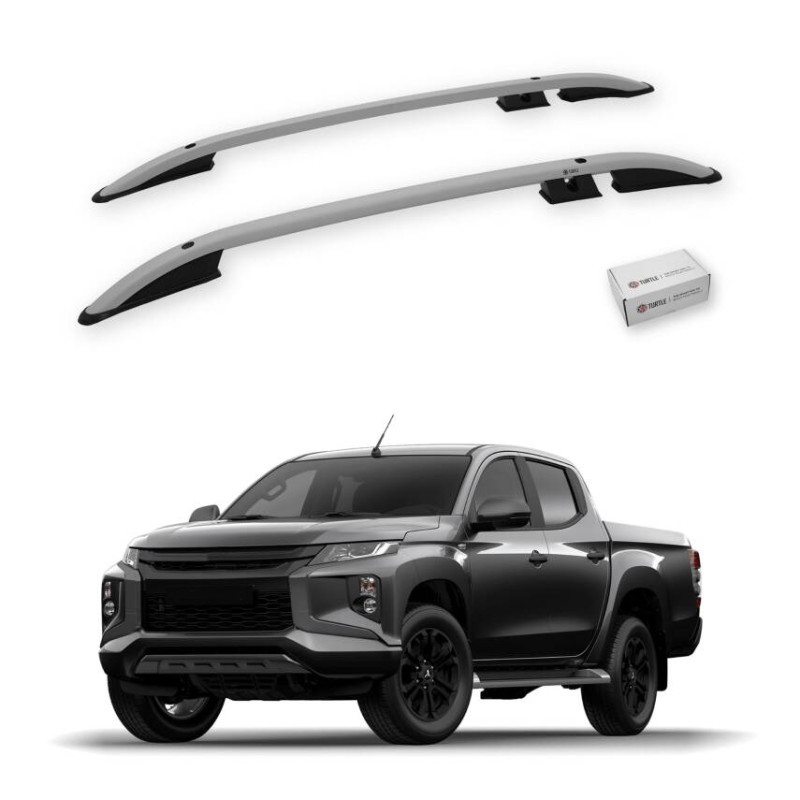 Turtle Mitsubishi Triton (Mk5) 2015-2025 Tavan Çıtası Crown Gri
