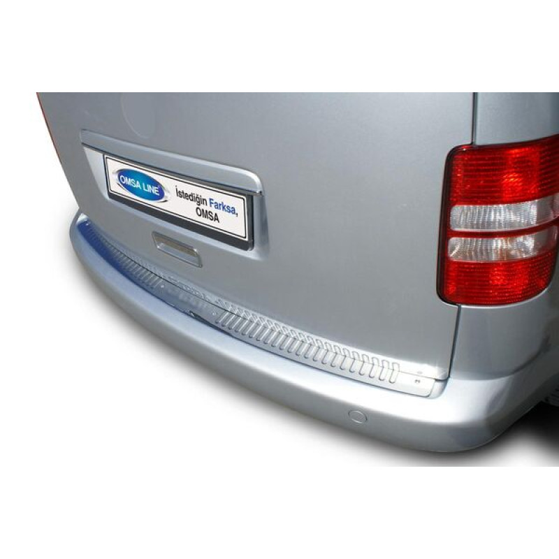 OMSA VW Caddy Krom Arka Tampon Eşiği Taşlı 2010 ve Sonrası