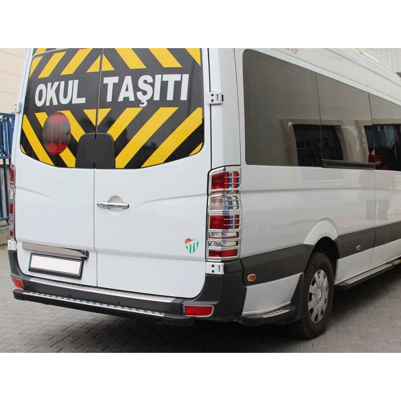 OMSA VW Crafter Krom Arka Reflektör Çerçevesi 2 Parça 2006-2017 Arası