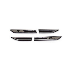 OMSA VW Passat B8 R-Line Krom Çamurluk Çıtası Siyah ABS 2015 ve Sonrası