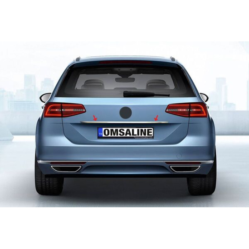 OMSA VW Passat B8 Variant Krom Bagaj Çıtası Plaka Üstü 2015 ve sonrası
