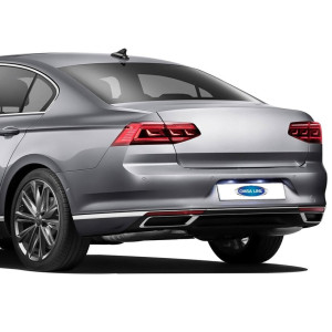 OMSA VW Passat B8.5 Krom Arka Tampon Çıtası 3 Parça 2019 ve Sonrası