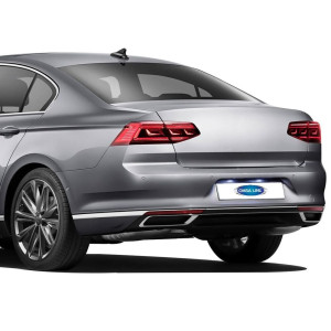 OMSA VW Passat B8.5 Krom Arka Tampon Çıtası 3 Parça 2019 ve Sonrası