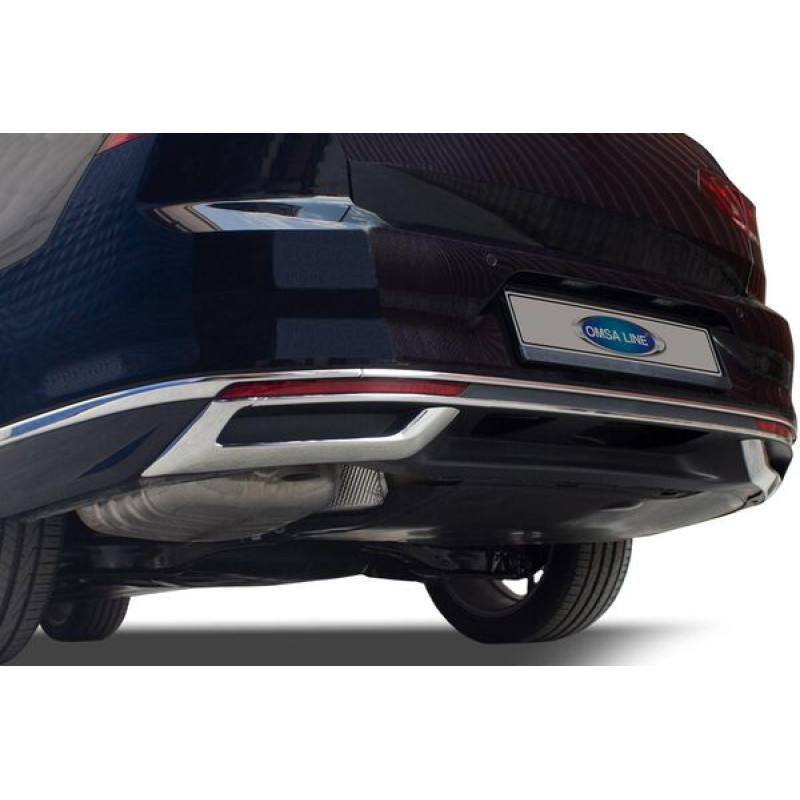 OMSA VW Passat B8.5 SD SW Krom Egzoz Çerçevesi Difüzör 2019 ve Sonrası