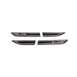 OMSA VW Passat B8 R-Line Krom Çamurluk Çıtası Siyah ABS 2019 ve Sonrası