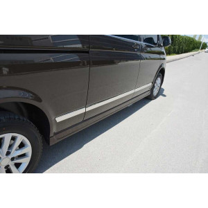 OMSA VW T5 Multivan Krom Yan Kapı Çıtası 7 Parça (Uzun Şasi) 2003 ve Sonrası