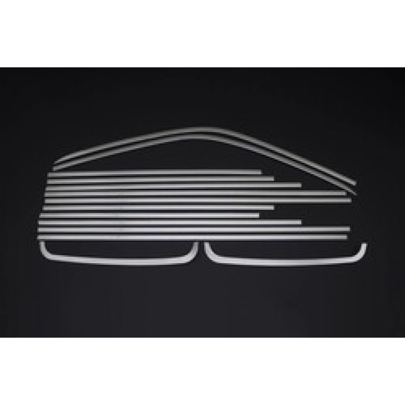 OMSA VW T5 Transporter Krom Cam Çerçevesi 14 Parça Çift Sürgü Kısa Şase 2003-2015 Arası