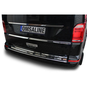 OMSA VW T6 Transporter Krom Arka Tampon Eşiği Tek Kapı Taşlı 2015 ve Sonrası