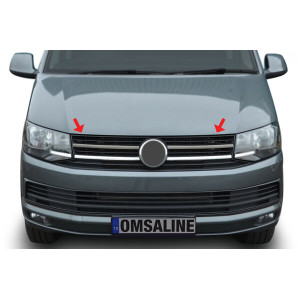 OMSA VW T6 Transporter Siyah Krom Ön Panjur 2 Parça (Camlı Van) 2015-2019 Arası