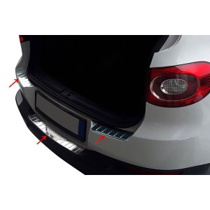 OMSA VW Tiguan Krom Arka Tampon Eşiği 3 Parça Taşlı 2007-2015 Arası