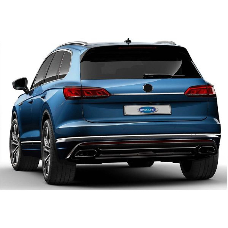 OMSA VW Touareg Krom Bagaj Çıtası Plaka Üstü 2018 ve Sonrası
