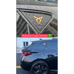 CUPRA LEON KELEBEK CAM STICKER MAT SİYAH