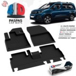 Peugeot Rifter 4D Havuzlu Paspas Bagaj Havuzu Seti 2019 ve Sonrası