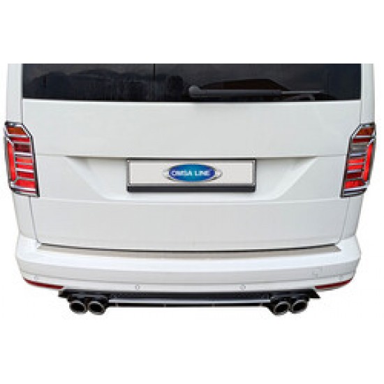 Omkar VW Caddy Minivan Krom Stop Çerçevesi 2 Parça Abs Krom 2015-2019 Arası