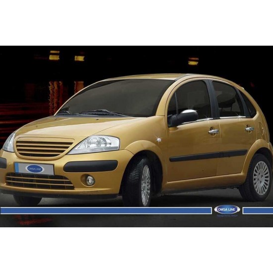 OMSA Citroen C3 HB Krom Cam Alt Çıtası 4 Parça 2002-2009 Arası