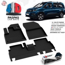 Peugeot Rifter 4D Havuzlu Paspas Bagaj Havuzu Seti 2019 ve Sonrası