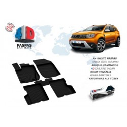Dacia Duster 4x2 4D Havuzlu Paspas Bagaj Havuzu Seti 2018-2024 Arası