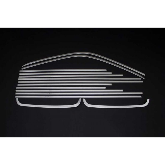 OMSA VW T6.1 Transporter Krom Cam Çerçevesi 14 Parça Çift Sürgülü (Uzun Şase) 2020-2023 Arası