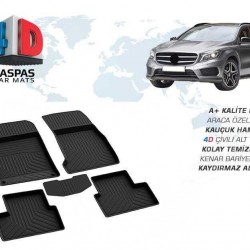 Mercedes GLA Class 4D Havuzlu Paspas Siyah 2013 ve Sonrası