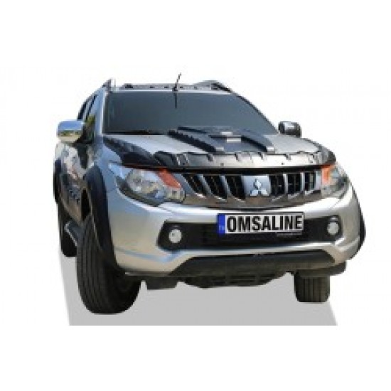 Mitsubishi L200 Dragon Ön Kaput Rüzgarlığı - Koruyucu 3 Parça 2015-2019 Arası