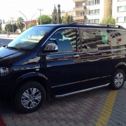 OMSA VW T6.1 Caravelle Krom Cam Çerçevesi 14 Parça Tek Sürgü Uzun Şase 2020-2023 Arası