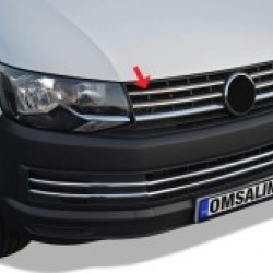 OMSA VW T6 Transporter Siyah Krom Ön Panjur 4 Parça 2015-2019 Arası