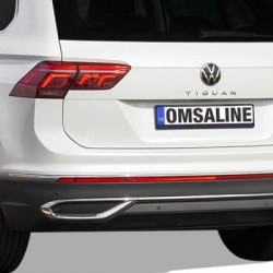 OMSA VW Tiguan Krom Egzoz Çerçevesi 3 Parça 2020-2023 Arası
