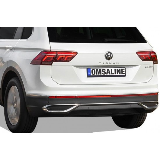 OMSA VW Tiguan Krom Egzoz Çerçevesi 3 Parça 2020-2023 Arası