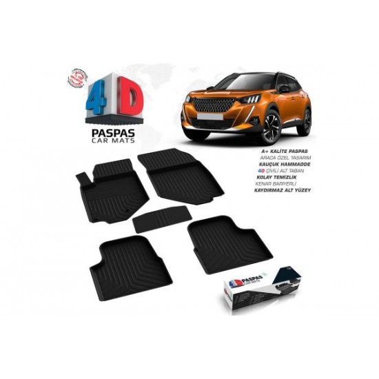 Peugeot 2008 4D Havuzlu Paspas Bagaj Havuzu Seti 2019 ve Sonrası Peugeot 2008 4D Havuzlu Paspas Bagaj Havuzu Seti 2019 ve Sonrası