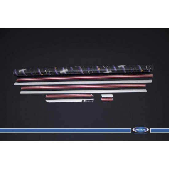 OMSA Citroen C4 HB Krom Cam Alt Çıtası 8 Parça 2004-2010 Arası