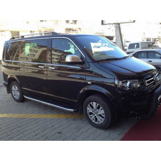 OMSA VW T6.1 Krom Cam Çerçevesi 14 Parça Çift Sürgülü 2020-2023 Arası