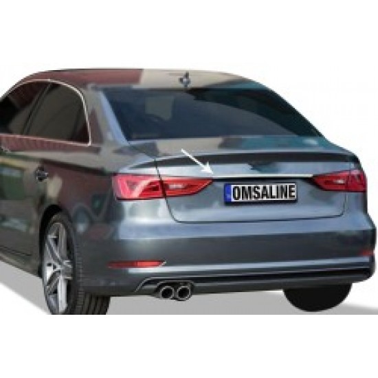 OMSA Audi A3 SD Krom Bagaj Çıtası Plaka Üstü 2012-2019 Arası