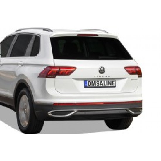 OMSA VW Tiguan Krom Egzoz Çerçevesi 3 Parça 2020-2023 Arası