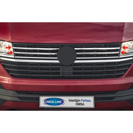 OMSA VW T6.1 Transporter Krom Ön Panjur 4 Parça 2020-2023 Arası