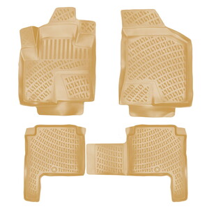 Hyundai Santa Fe 2006-2012 Havuzlu Paspas | 5-7 Koltuklu - Bej