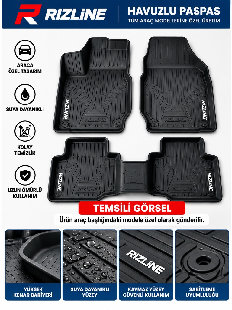 Buick Encore 2012-2022 Havuzlu Paspas