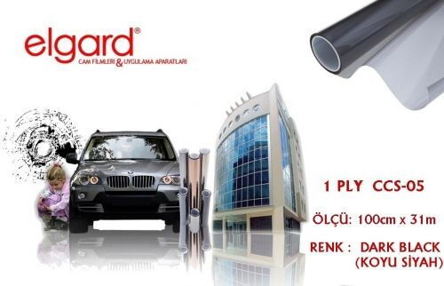 Elgard CCS-05 100cm x 31m Koyu Siyah Çizilmez Cam Filmi